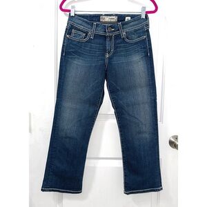 BKE Harper women's blue denim cropped jeans, size 26 waist
